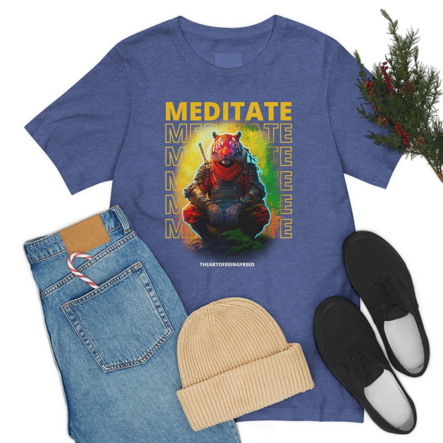 Meditating Ninja Tiger T-Shirt