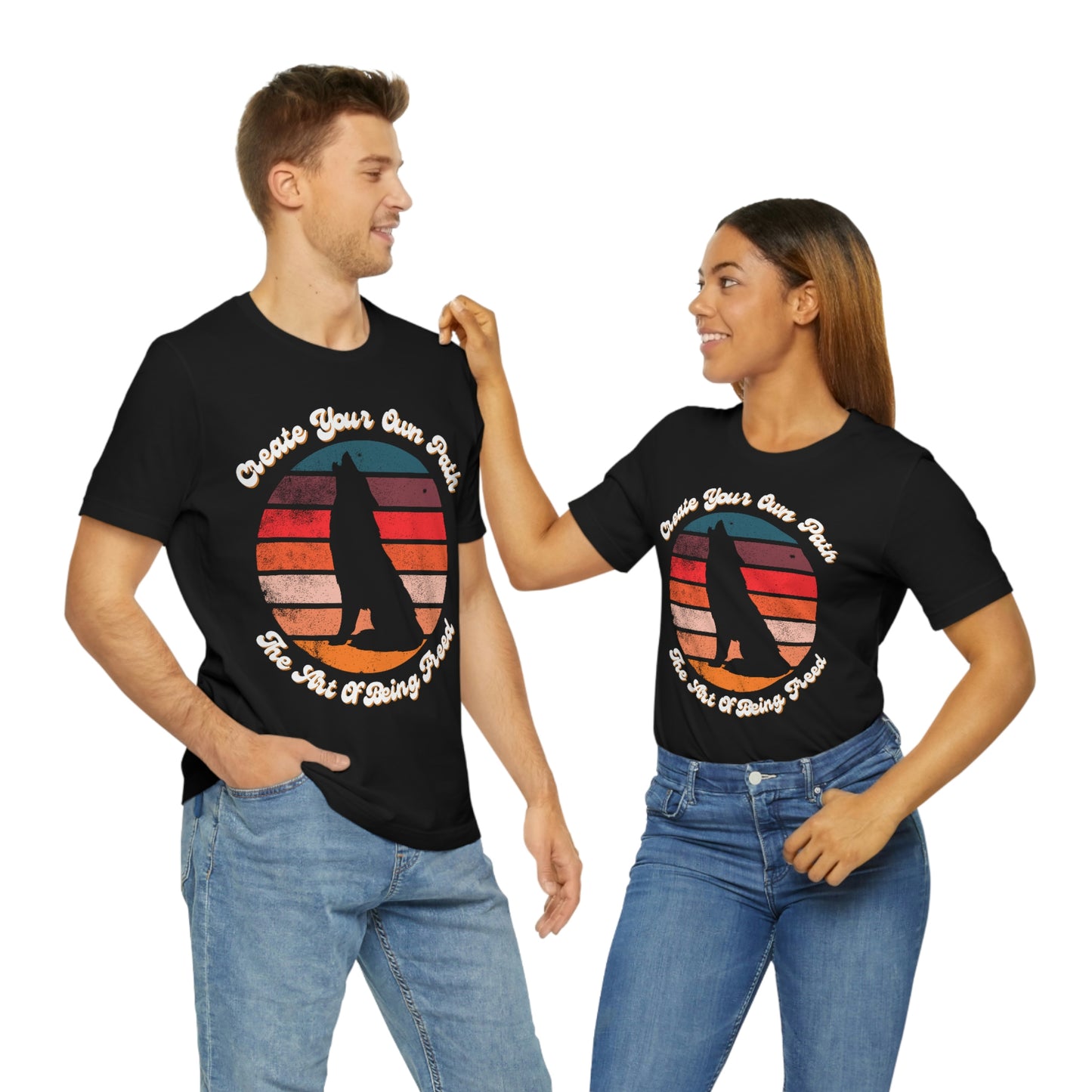 Create Your Own Path with The Art of Being Freed Design T-Shirt
