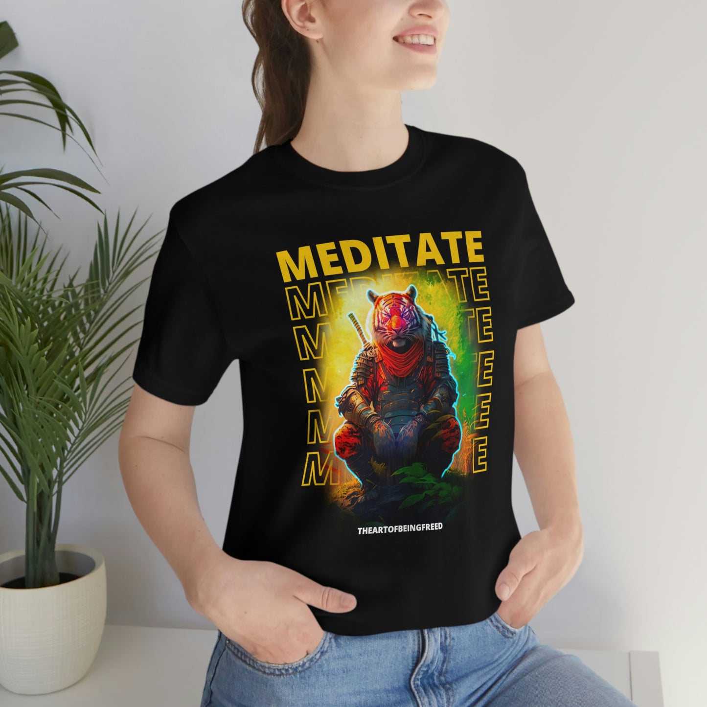 Meditating Ninja Tiger T-Shirt