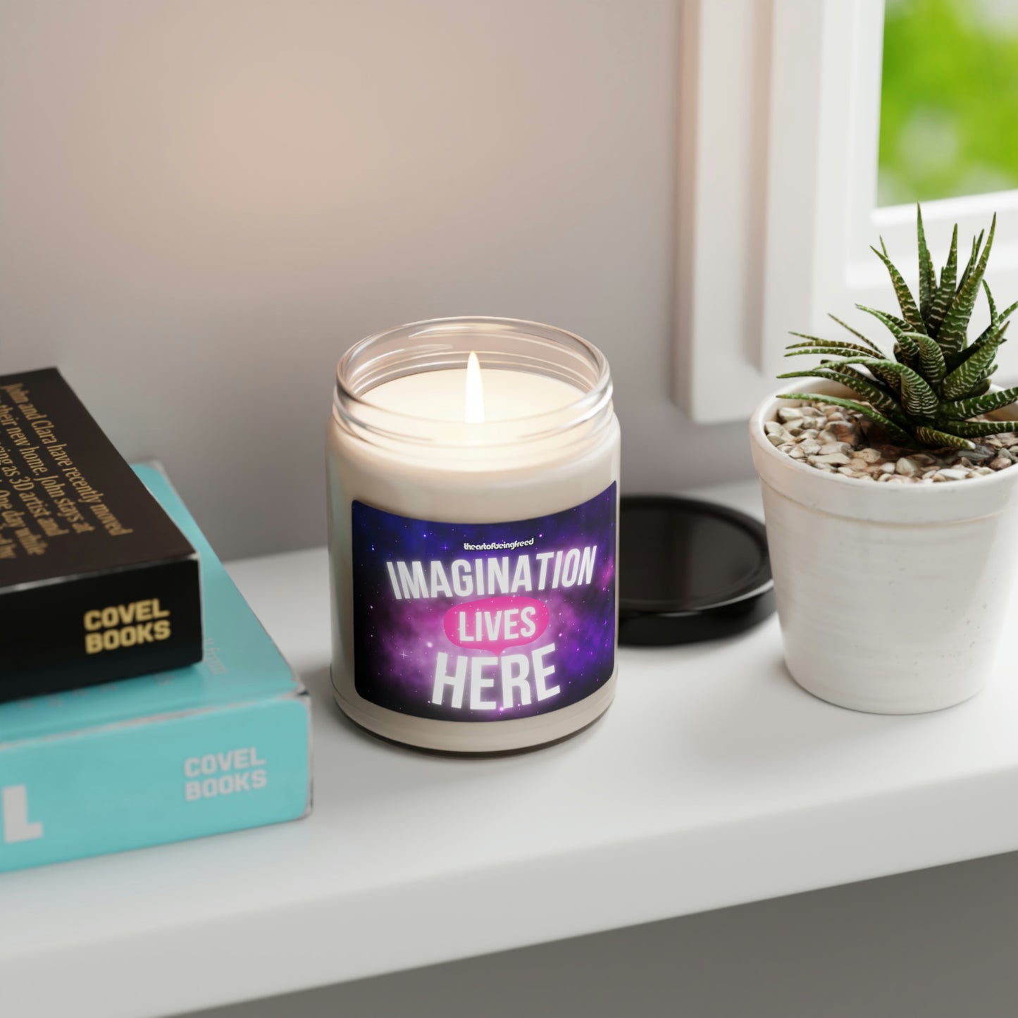 The Art of Being Freed Scented Candle (White Sage+Lavendar)